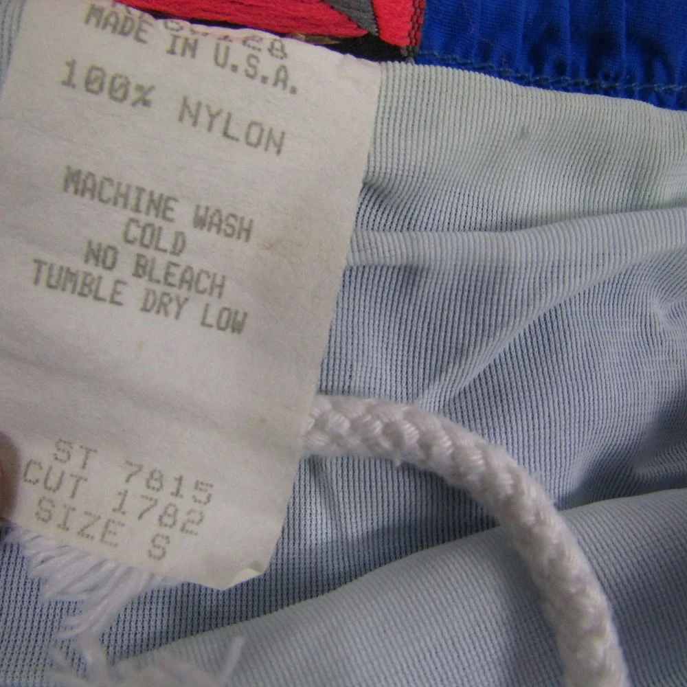 Pace Sportswear Swim Trunks Men S Blue Vintage Nylon Shorts Huntington Beach CA